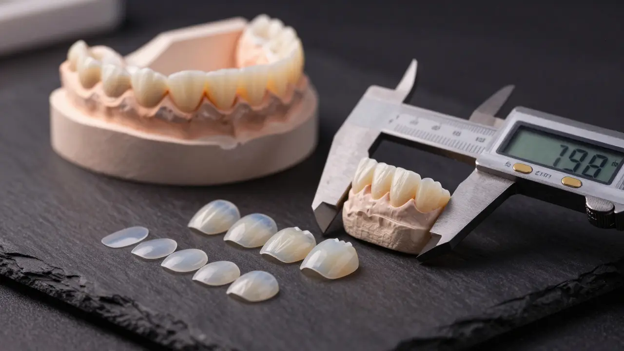 Detailní záběr na porcelánové vinyry a keramickou korunku