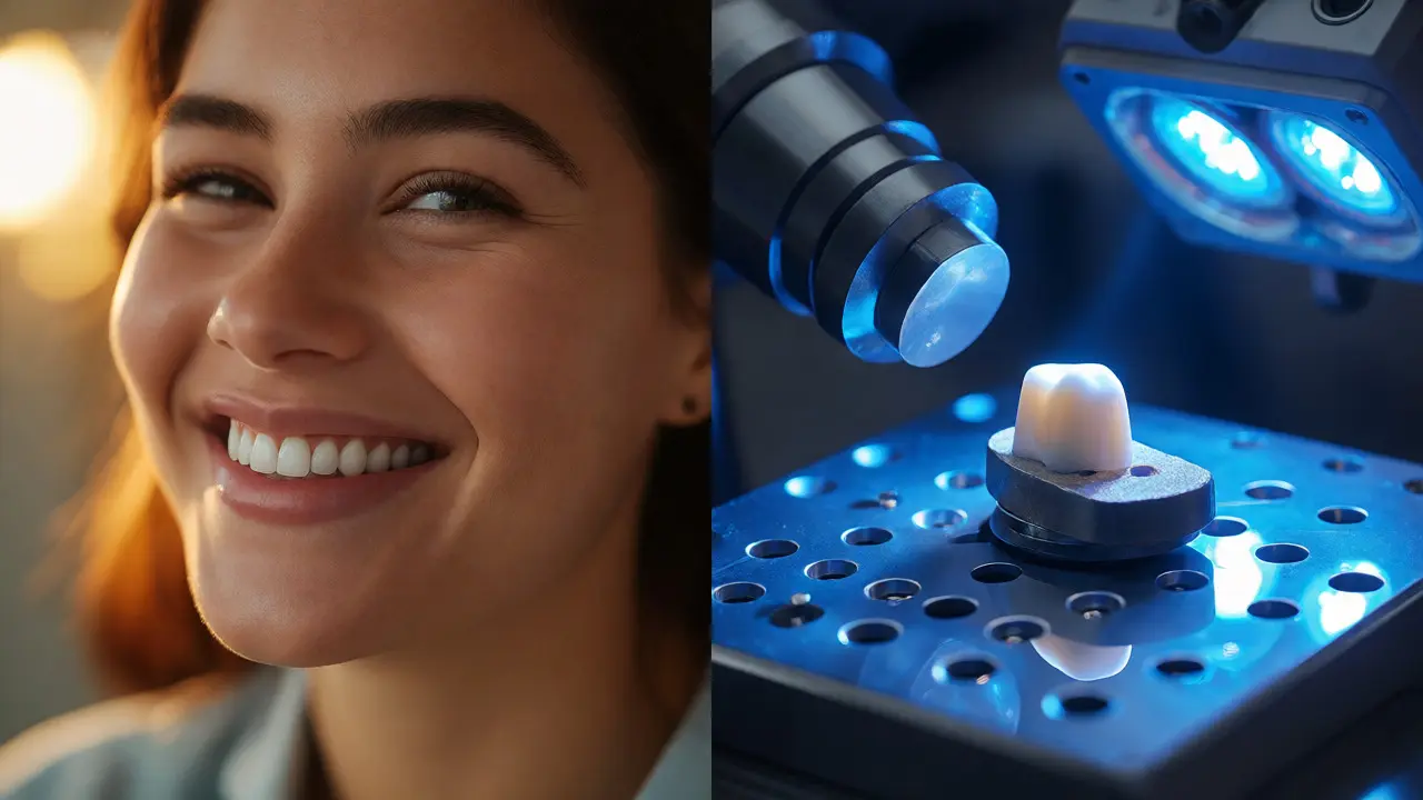 Srovnání přirozeného úsměvu s keramickou laboratoří
